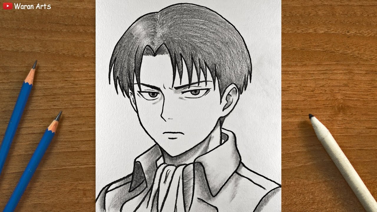 How to Draw Levi Ackerman from Attack on Titan | Anime Drawing Tutorial