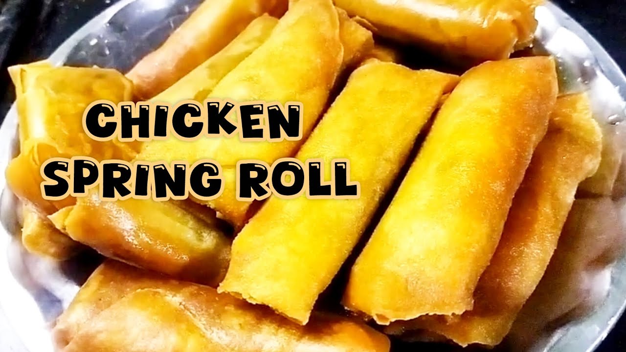 Aaj Ki Iftar Me Banaye Chicken Spring Roll 😋 | Easy Ramzan Snack #chickenspringrollsrecipe #chicken 
