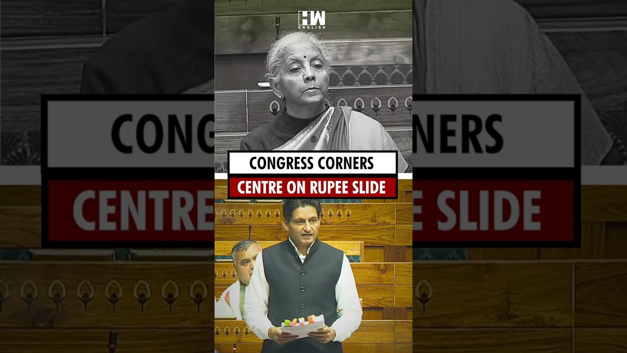 Congress goes after government over the falling value of the Indian rupee against the US dollar