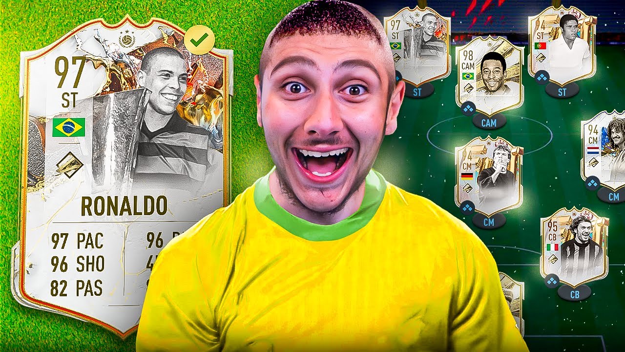 I Used 97 R9 Ronaldo With 90+ Icon Packs!