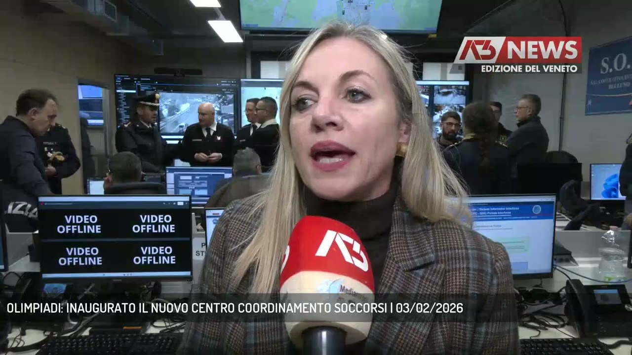 OLIMPIADI: INAUGURATO IL NUOVO CENTRO COORDINAMENTO SOCCORSI | 03/02/2026