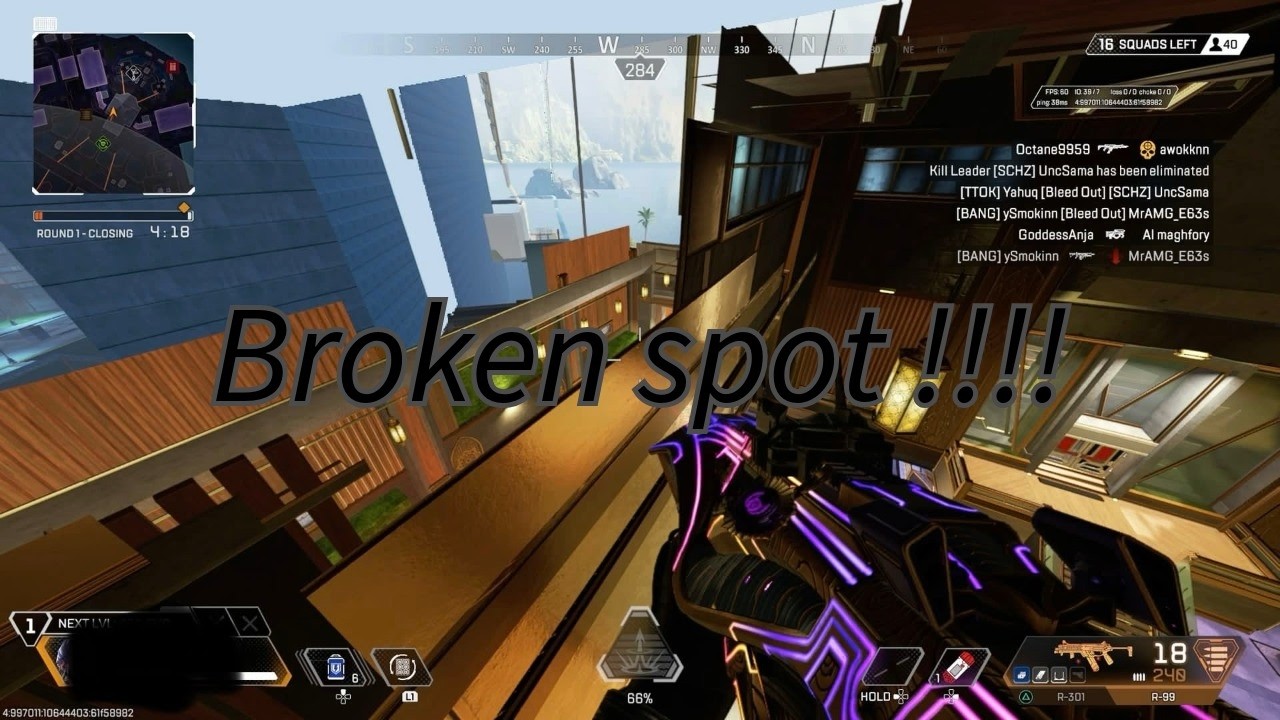 Broken glitch on E-district and 7 broken spots!!