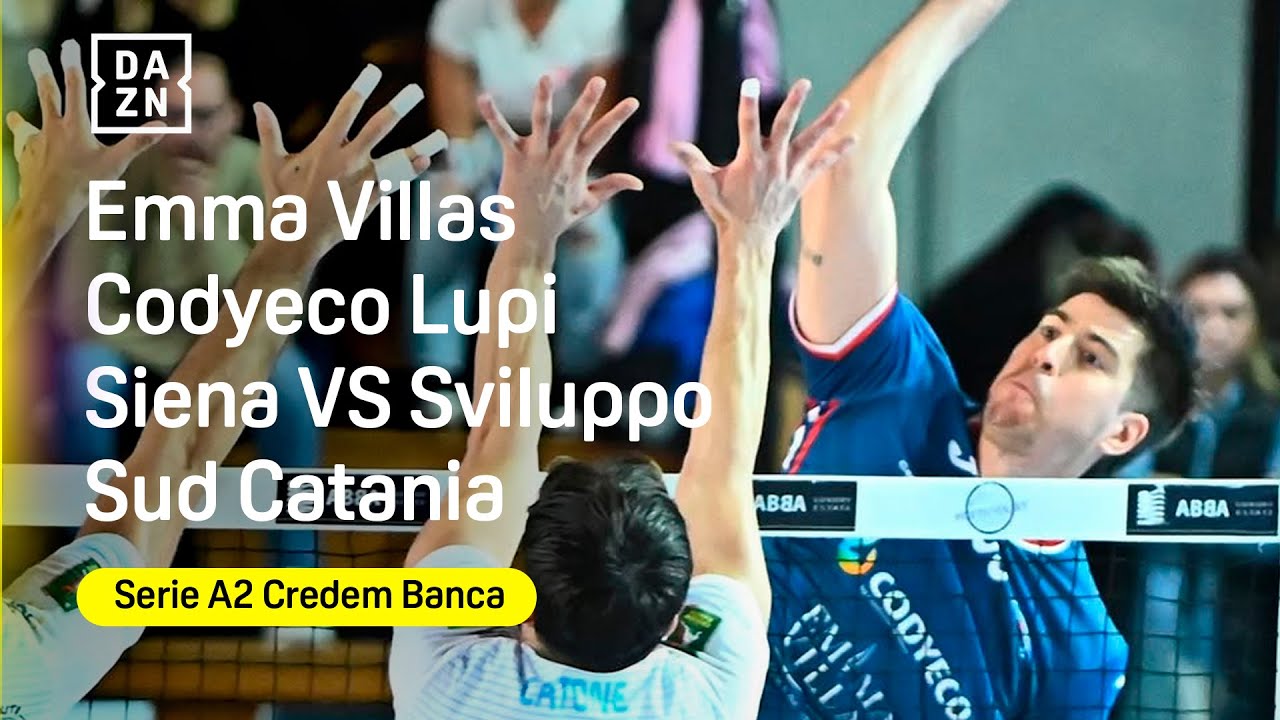🔴 LIVE: Emma Villas Codyeco Lupi Siena - Sviluppo Sud Catania | Serie A2 Credem Banca