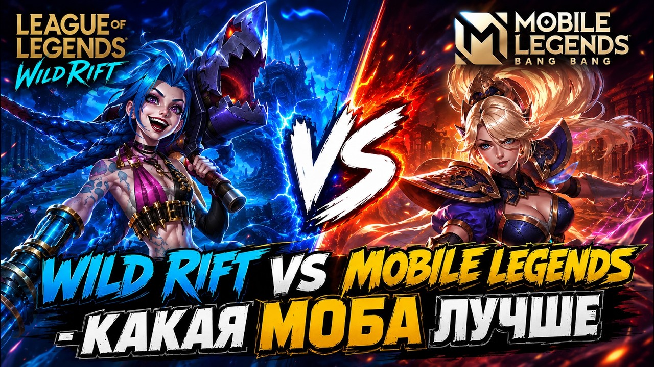 Wild Rift vs Mobile Legends - какая МОБА лучше в 2026?