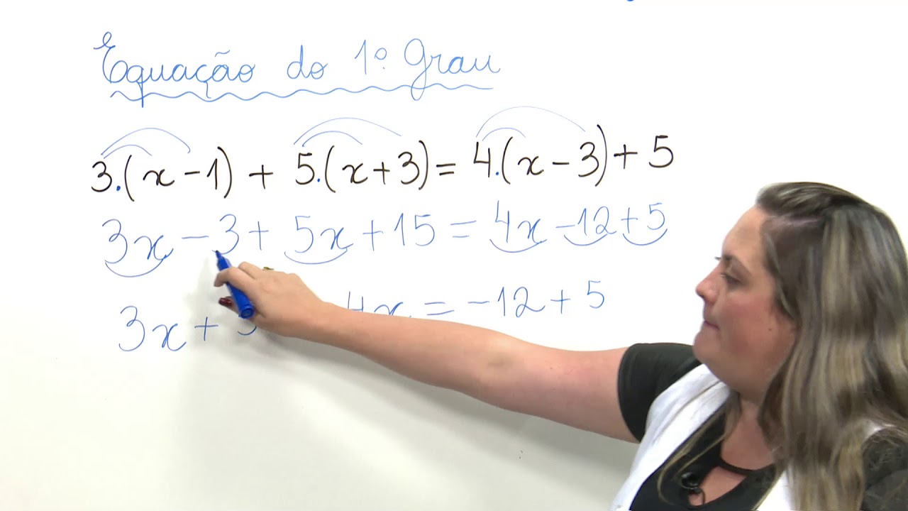 Equação de 1º grau com propriedade distributiva
