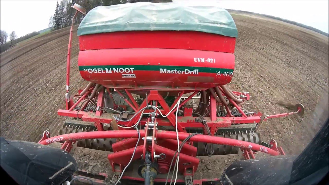 Žirnių sėja (siew grochu) 2016/ Valtra t161 + Vogel Noot A400