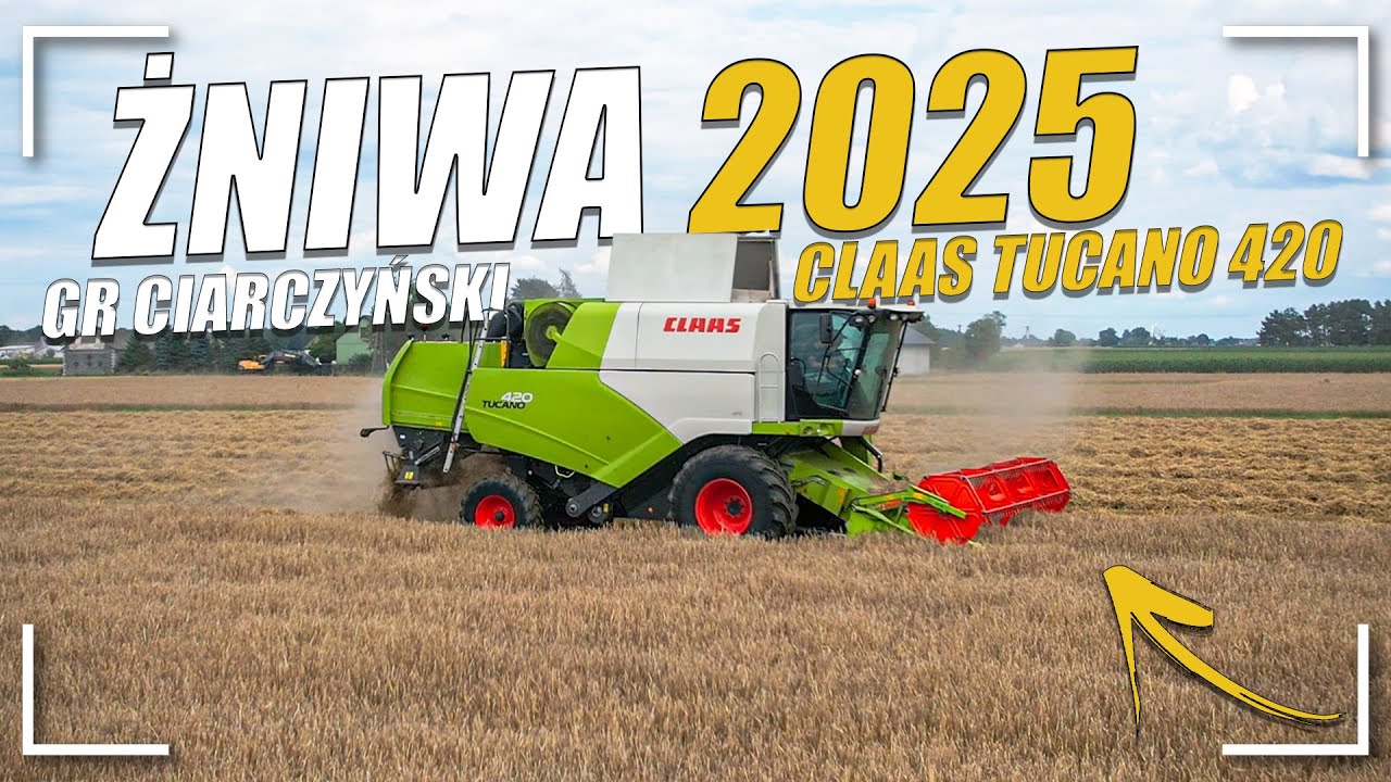 ★🔥 Żniwa 2025🌾★ Claas Tucano 420 ★🔥GR Ciarczyński★