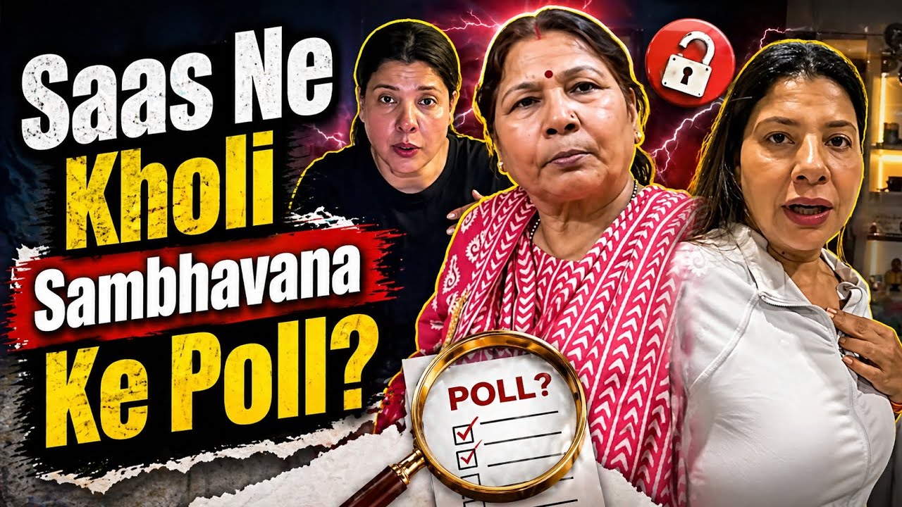 SAAS NE KHOLI SAMBHAVNA KI POLL? 🕵️&zwj;♀️ Cringe Content Exposed! Sambhavna Seth Vlogs | D Art Mirror