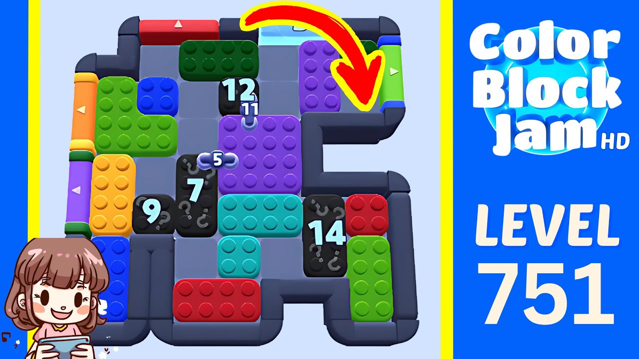 Color Block Jam Level 751 Solution Walkthrough