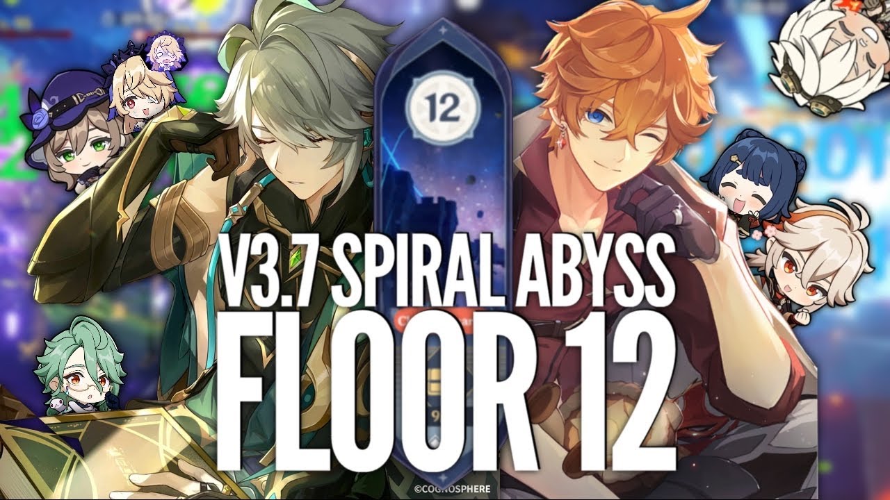 Spread Alhaitham Lisa duo & International Vape Childe - V3.7 Spiral Abyss Floor 12 Genshin Impact