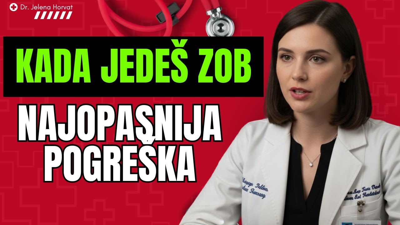 Samo 2% zna! &Scaron;okantne pogre&scaron;ke koje pretvaraju zob u otrov za gu&scaron;teraču | Dr. Jelena Horvat