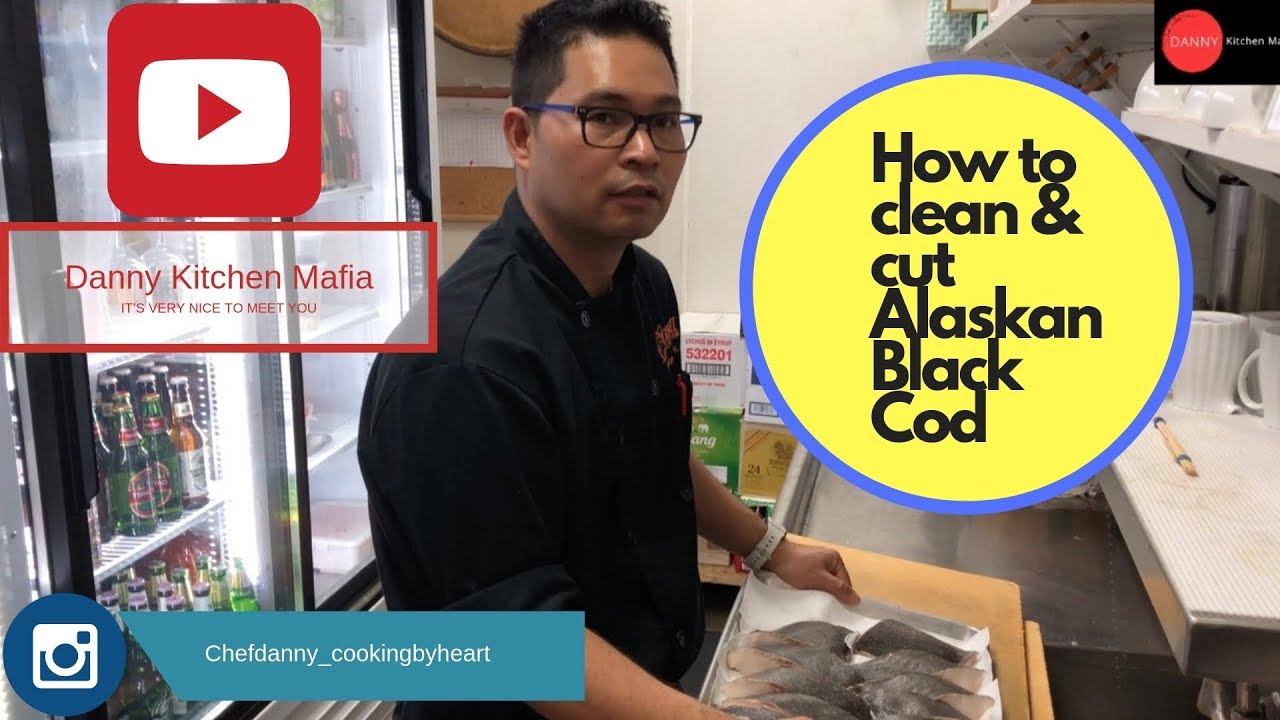 How to clean & cut Alaskan black cod | How to | Graphic