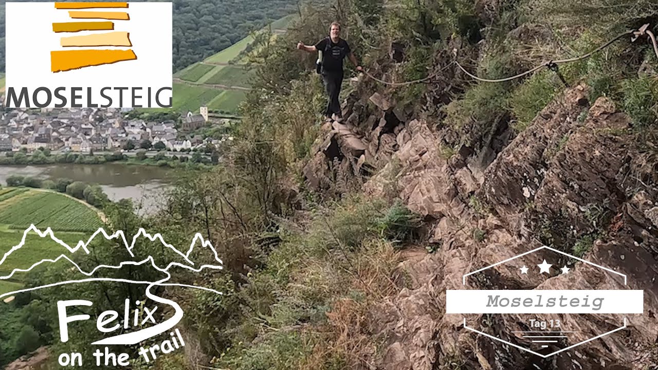 Moselsteig Tag13: 20km Calmont Klettersteig, von Bullay bis Ediger mit Haven Tent
