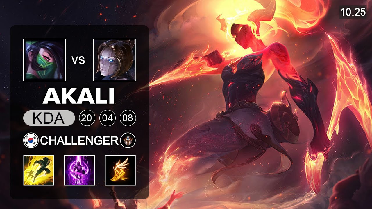 Showmaker Akali Mid vs Orianna - KR Challenger Patch 10.25