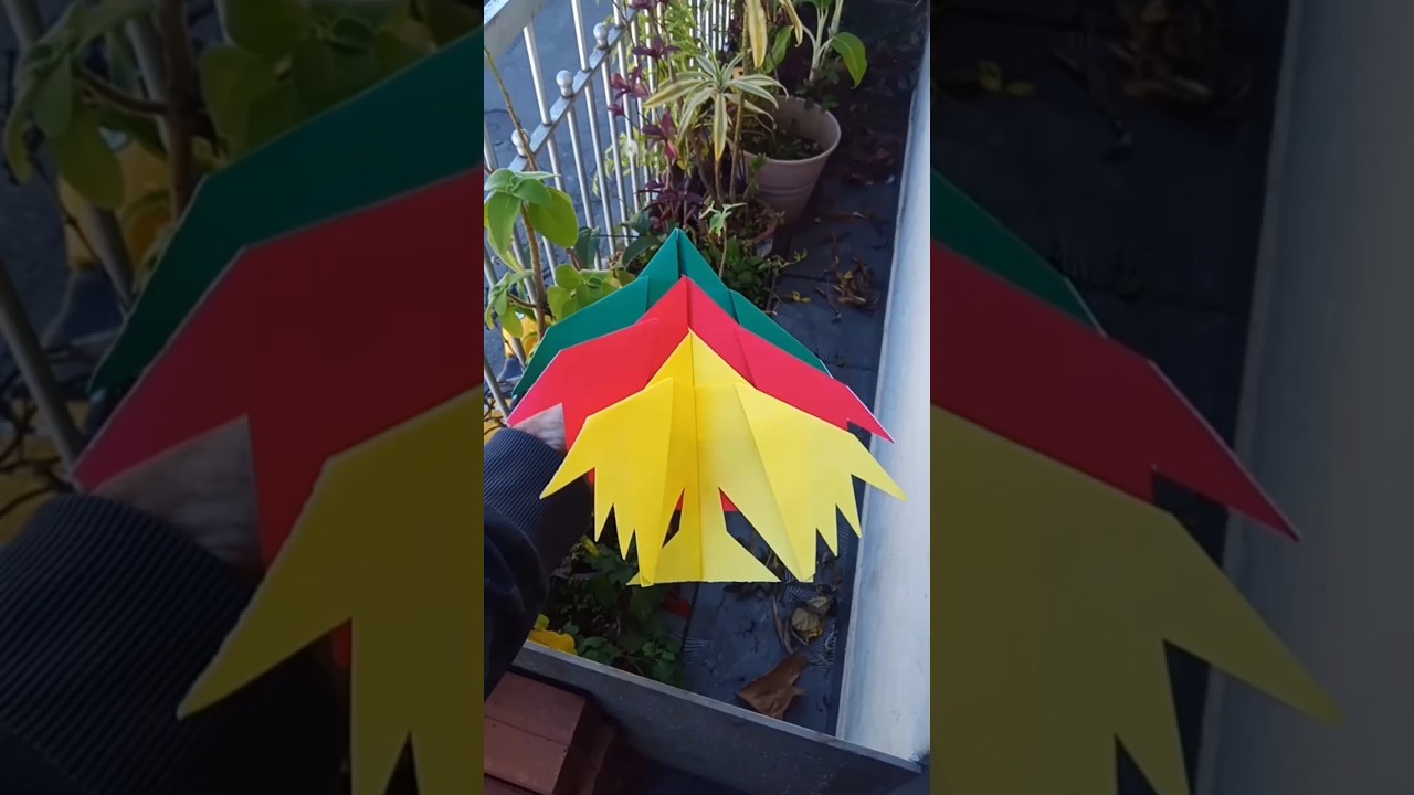 Easy Airplane Origami: Make a Far-Flying Eagle Paper Airplane with 1 Sheet! #origami