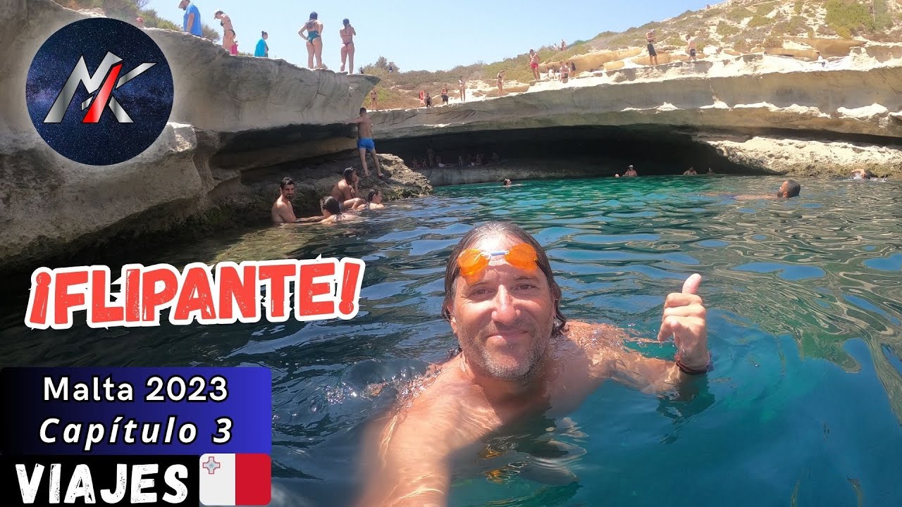 🌍 BUCEO en la CUEVA MARINA de SAINT PETER'S POOL 🤿 Malta 2023 🇲🇹 VLOG | Capítulo 3 🤳 [Europa]