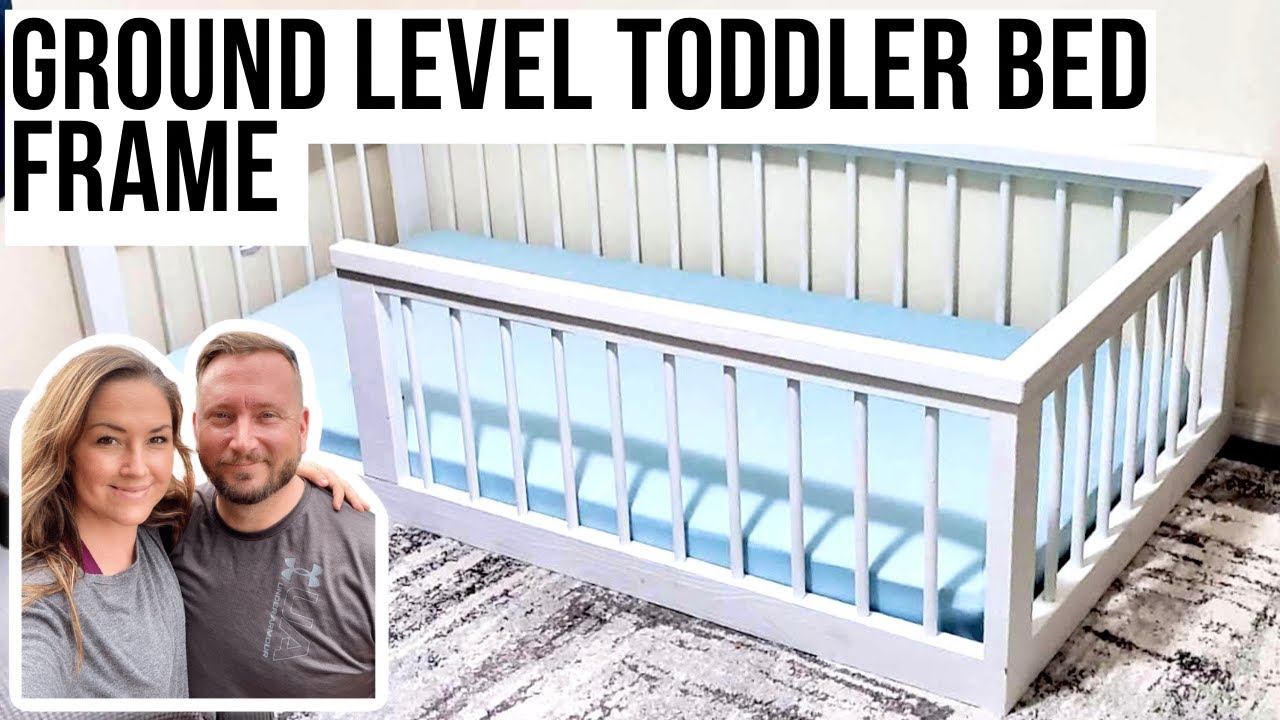 Floor level bed frame - DIY Toddler Floor Bed #woodworking #diy #woodworkingprojects