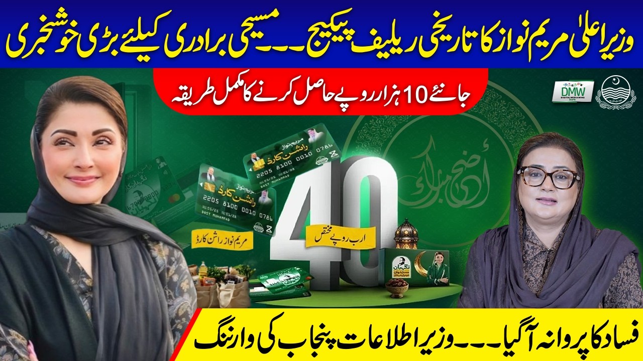 Nigehban Ramazan Card: Maryam Nawaz's Gift |How & Who Will Receive 10,000 | Good News For Christians