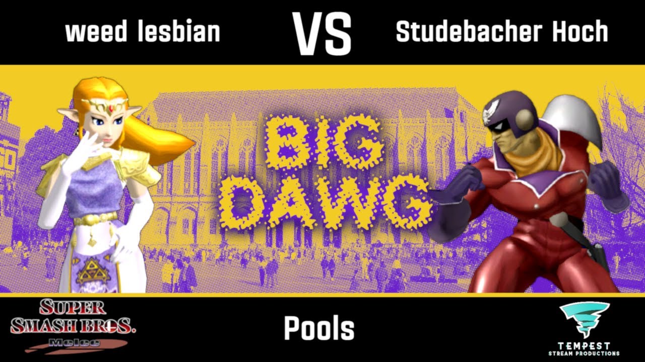 weed lesbian (Zelda) vs Studebacher Hoch (Captain Falcon) - Melee Pools -  Big Dawg