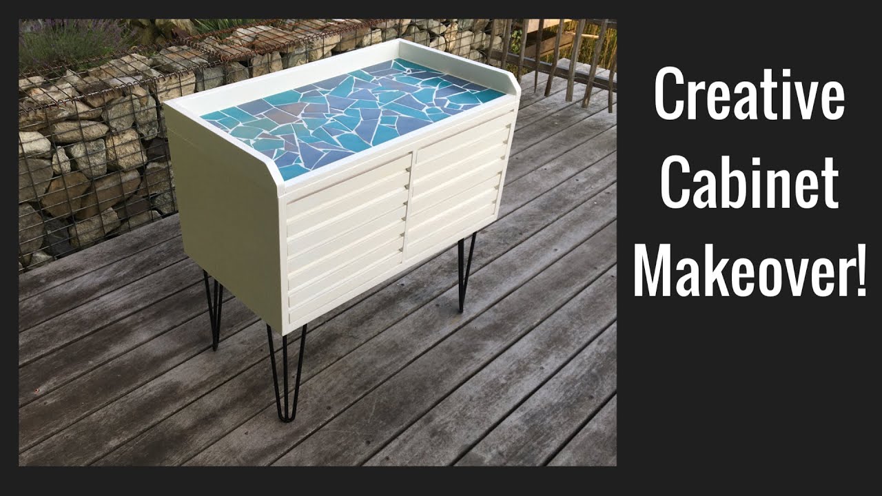 DIY: Creative cabinet makeover. Cabinet upcycling before + after