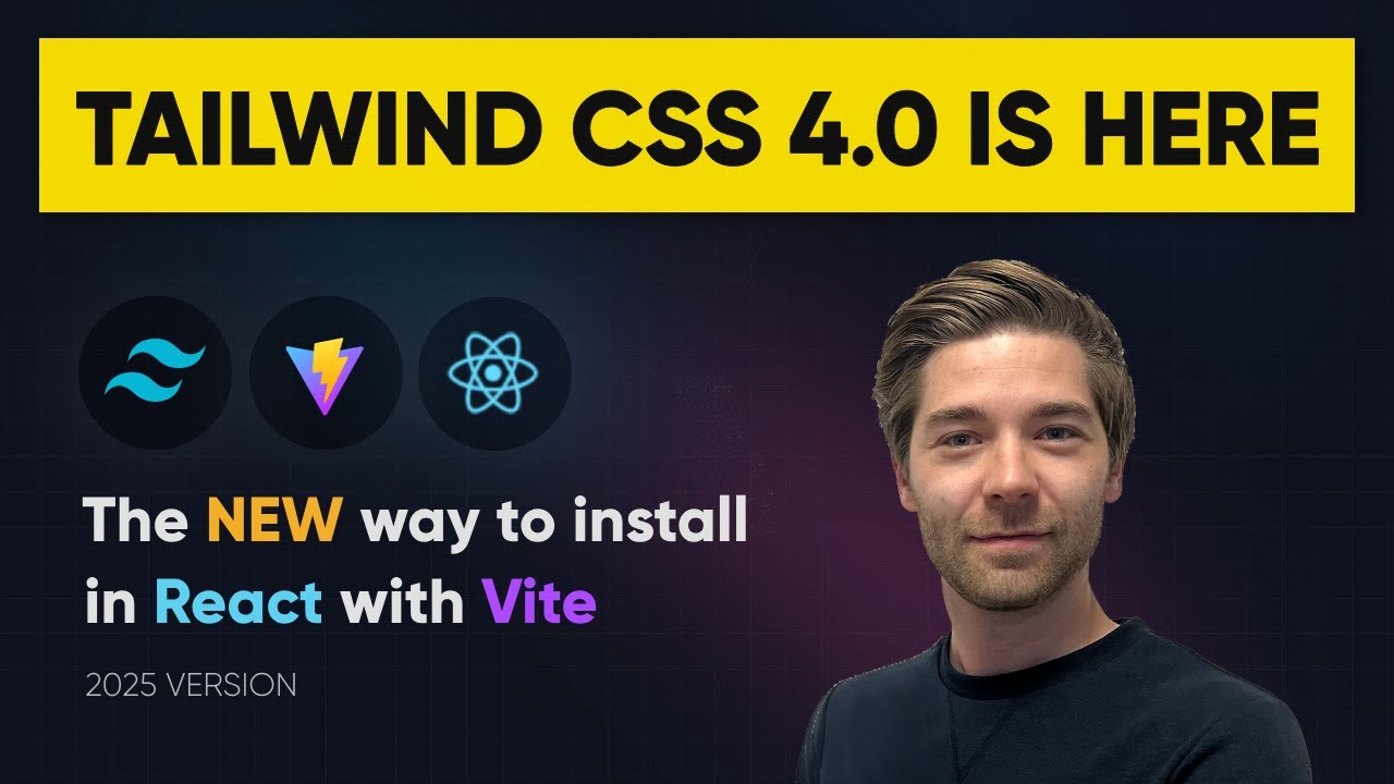 Tailwind CSS 4.0 наконец-то здесь — НОВЫЙ способ установки с помощью Vite + React (2025)