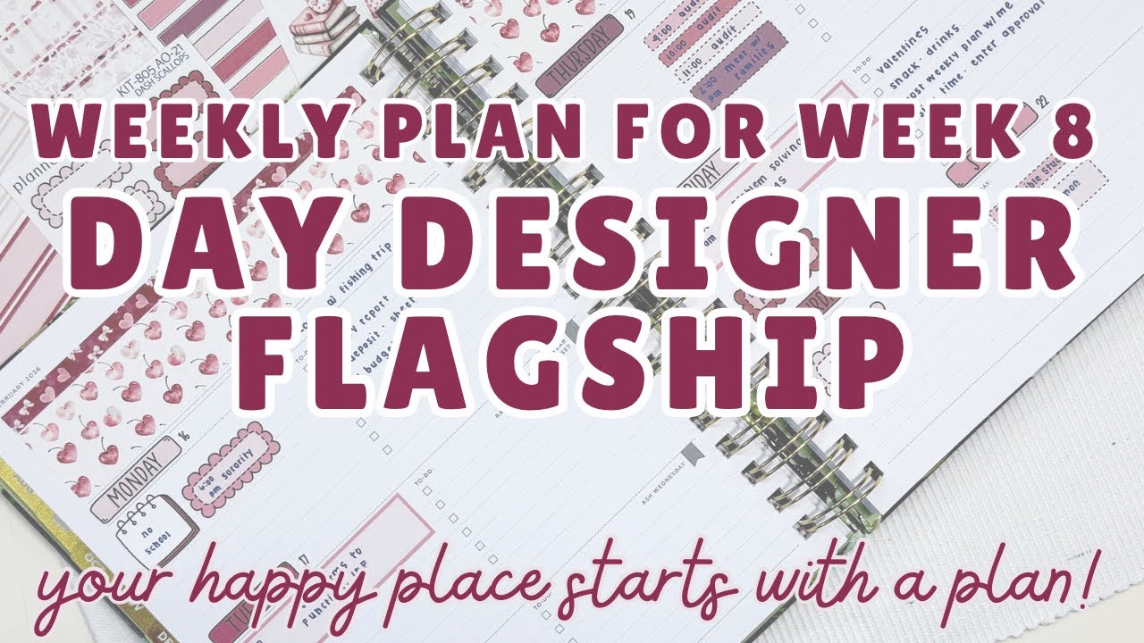 Планы на 8-ю неделю | Еженедельный планировщик Day Designer + PlannerKate