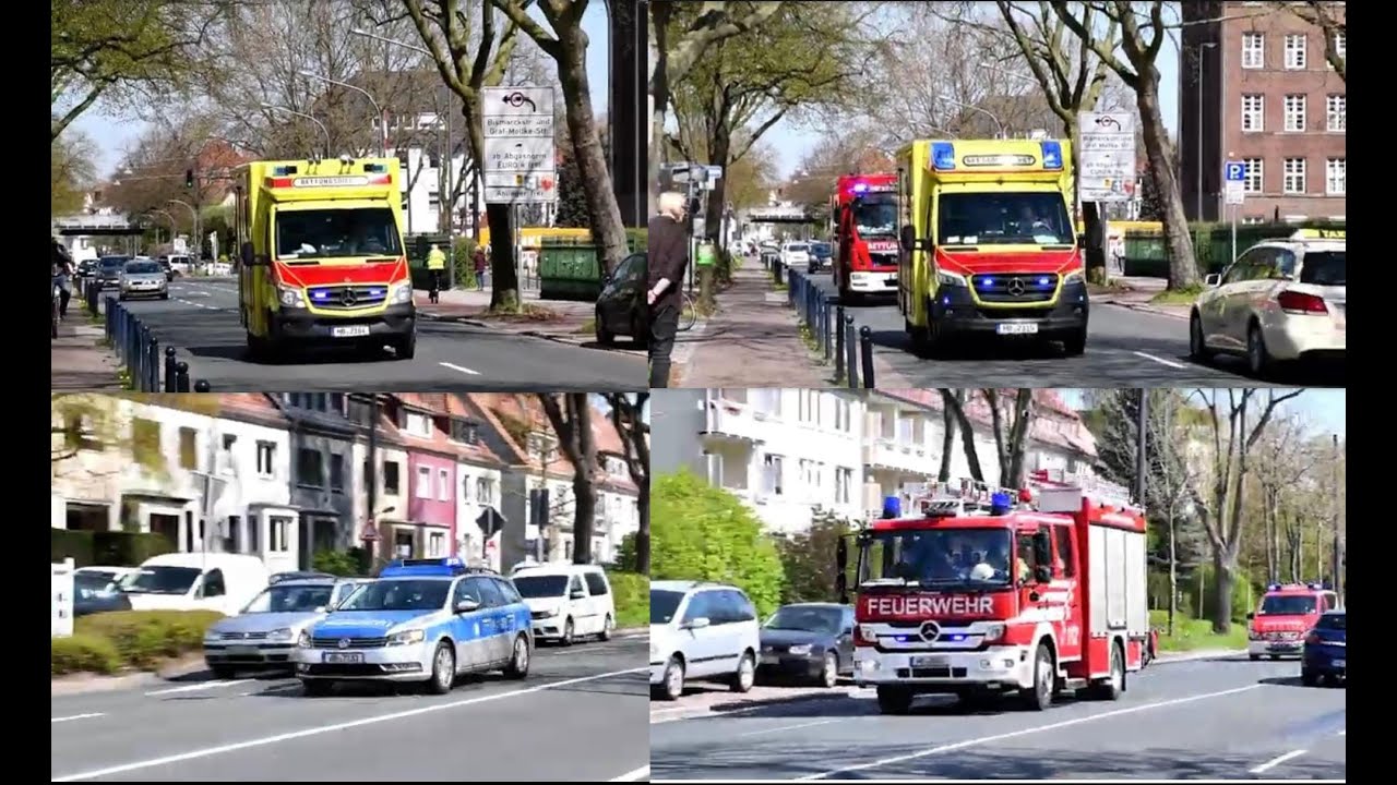 Einsatzfahrten in Bremen - ITW | Wache 2 | Polizei & Auswärtiger RTW