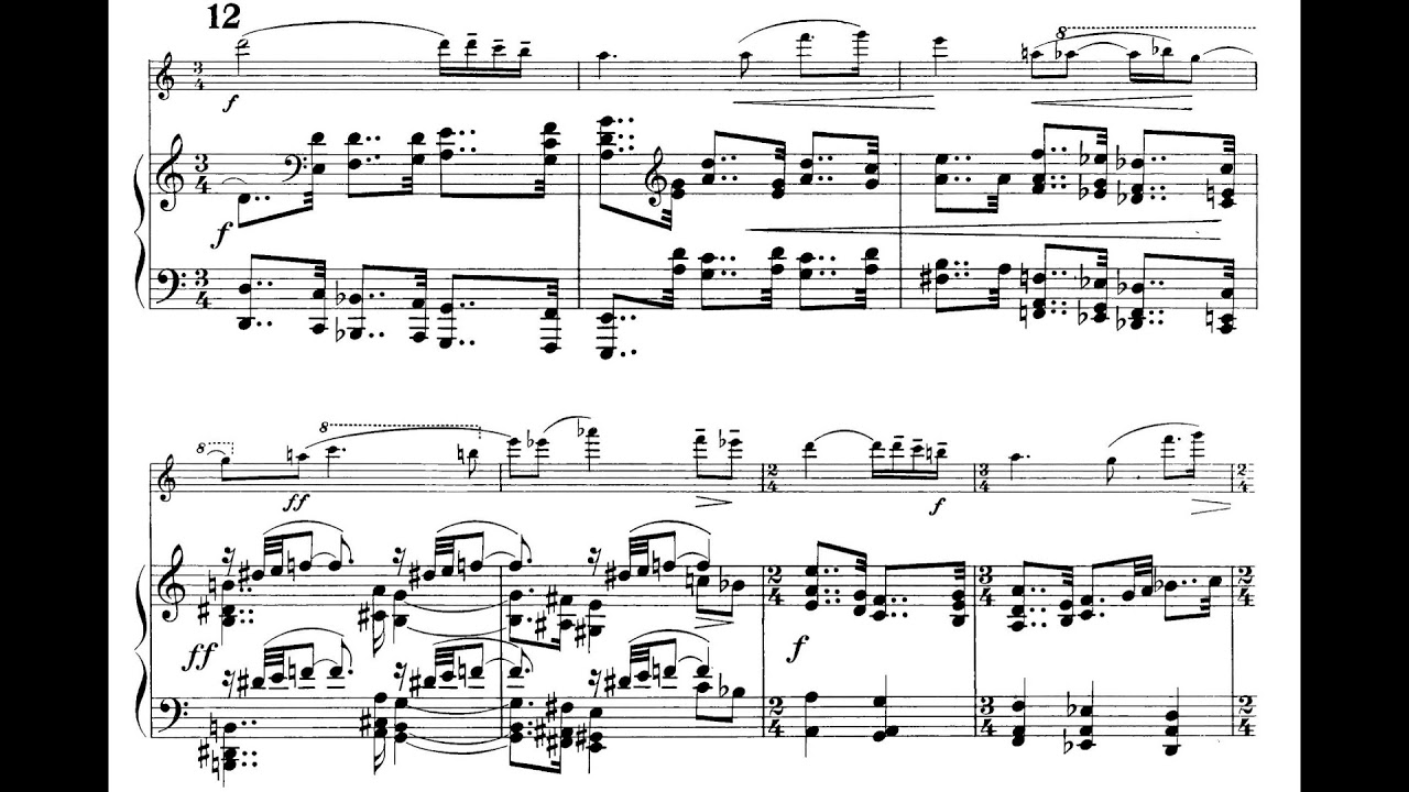Paul Hindemith – Flute Sonata(1936)(with full score)
