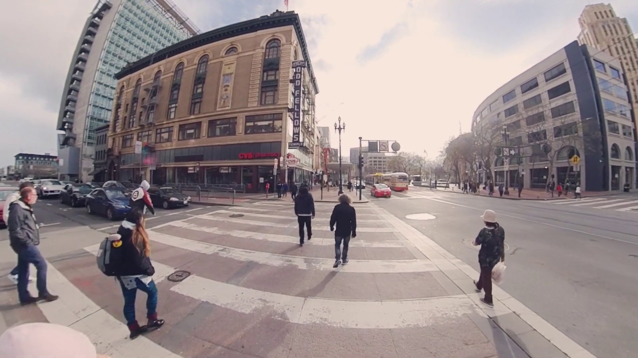 Walk #5 - San Francisco - Market Street - Tenderloin - Mission - 1 Hour  * Jogging Music