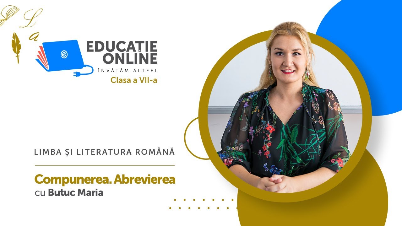Limba și literatura română, Clasa a VII-a, Compunerea. Abrevierea