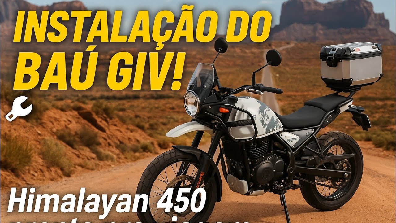 Himalayan 450 Instalação de bau Givi