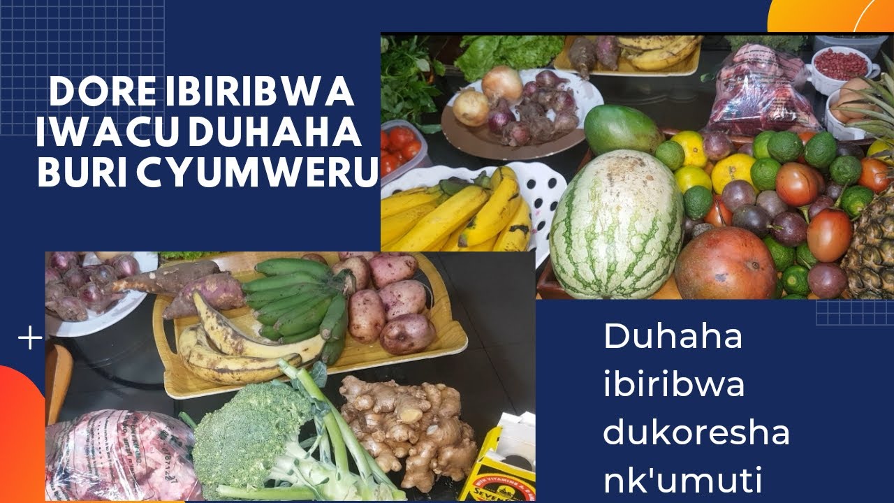 Dore uko duhaha ibiribwa turya nk'umuti