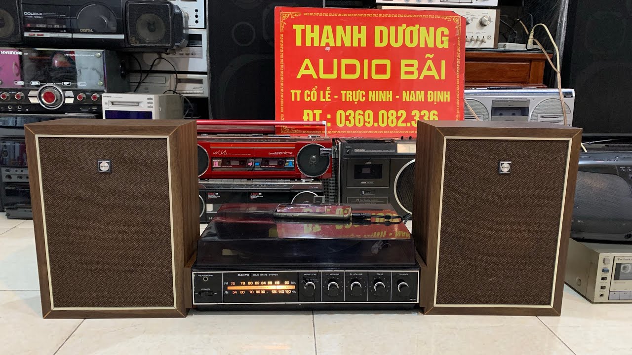 Bộ giàn máy liền mâm than Sanyo cũ xưa . Lh:0:69082336