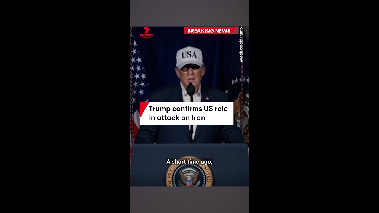 Trump confirms US role in attack on Iran
