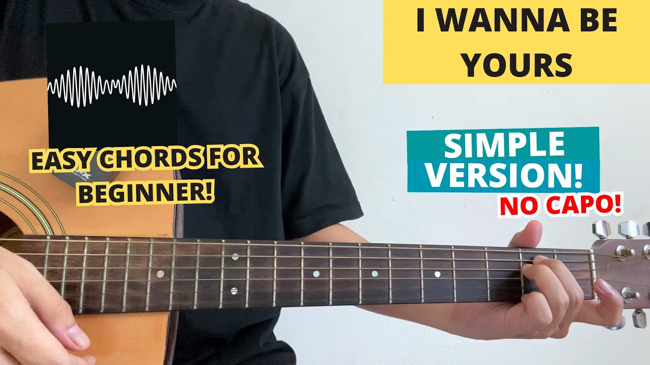 I Wanna Be Yours - Arctic Monkeys (Guitar Tutorial) Easy Chords For Beginner! No Capo!