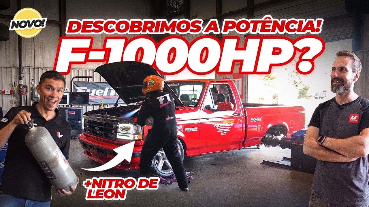 F1000hp com motor Coyote V8 forjado e mais press&atilde;o no dinam&ocirc;metro da FuelTech USA!
