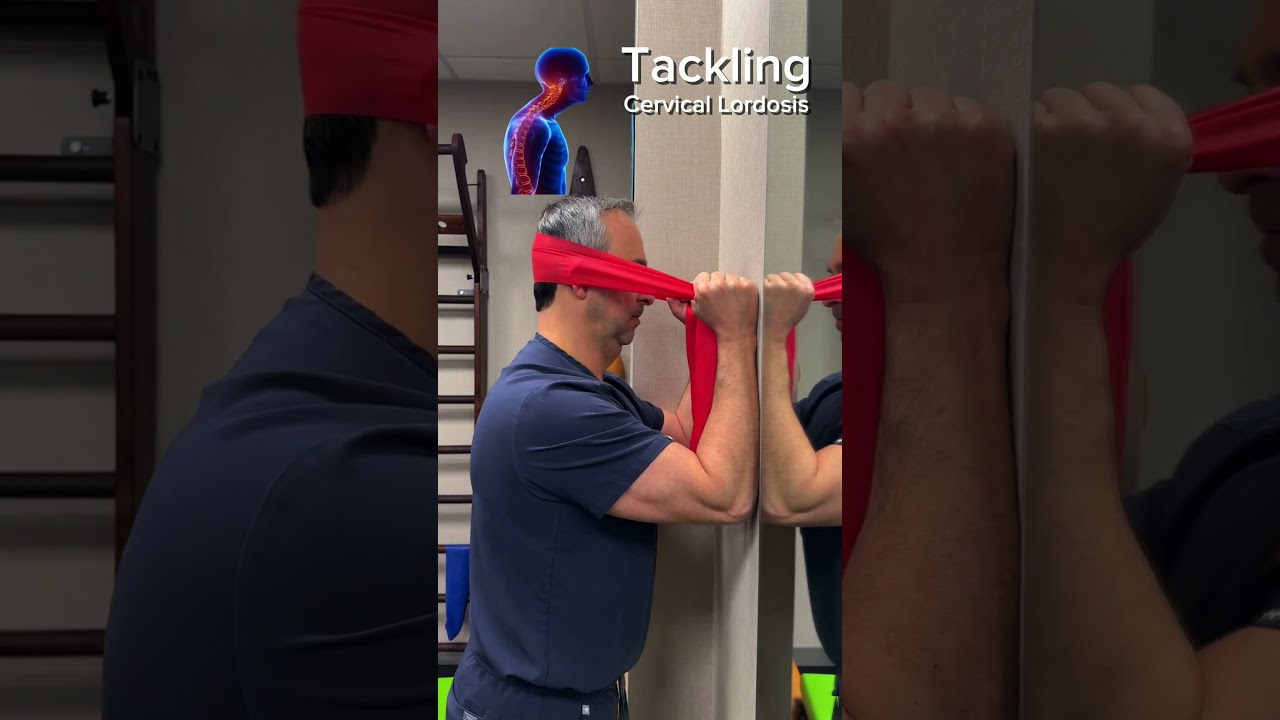 Try This Exercise for Cervical Lordosis Part 1!  #physicaltherapy