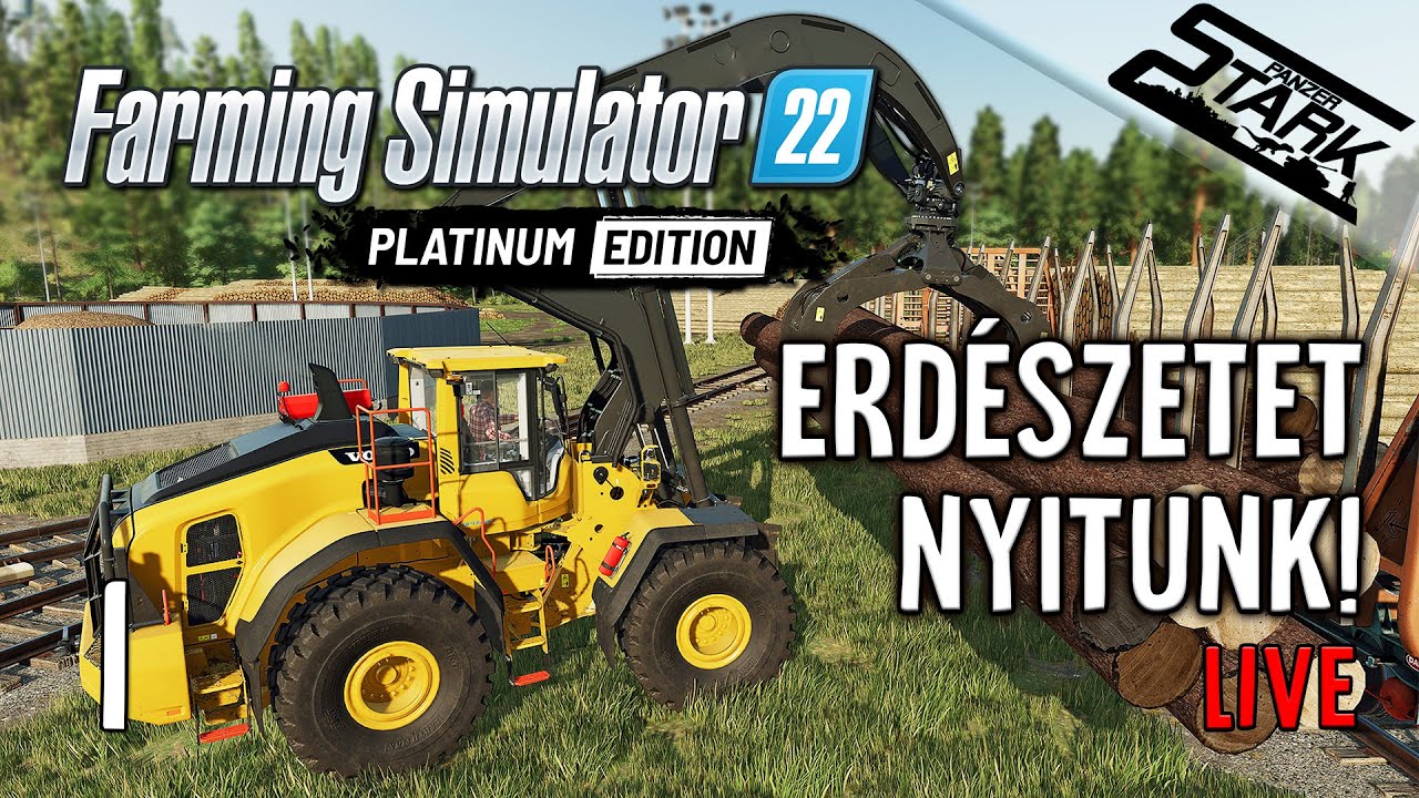 Farming Simulator 22 Erdészet - 1.Rész (Új DLC & Új Pálya🌲) - Stark LIVE