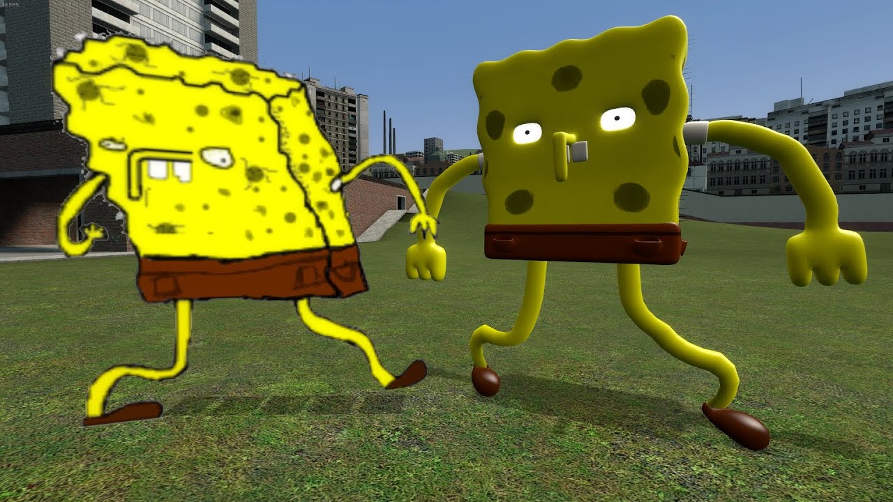 2D Spongebob vs 3D Spongebob Memes in Garry's Mod! (Sanic Clones Memes)