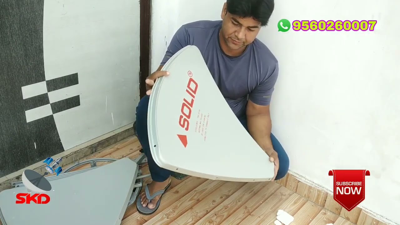 4 feet dish unboxing and reviews c band dish antina solid 120cm c band dish 4 feet dish full fitting