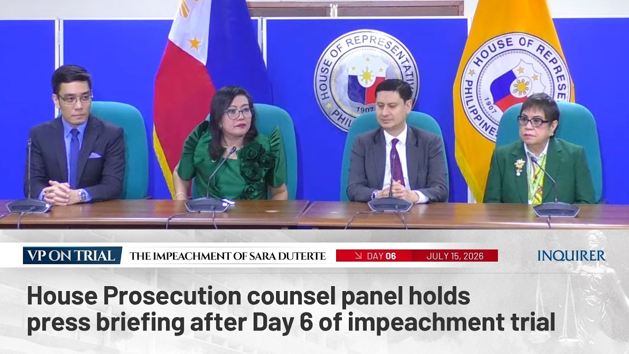 LIVE: House Prosecution counsel panel holds press briefing after Day 6 of impeachment trial