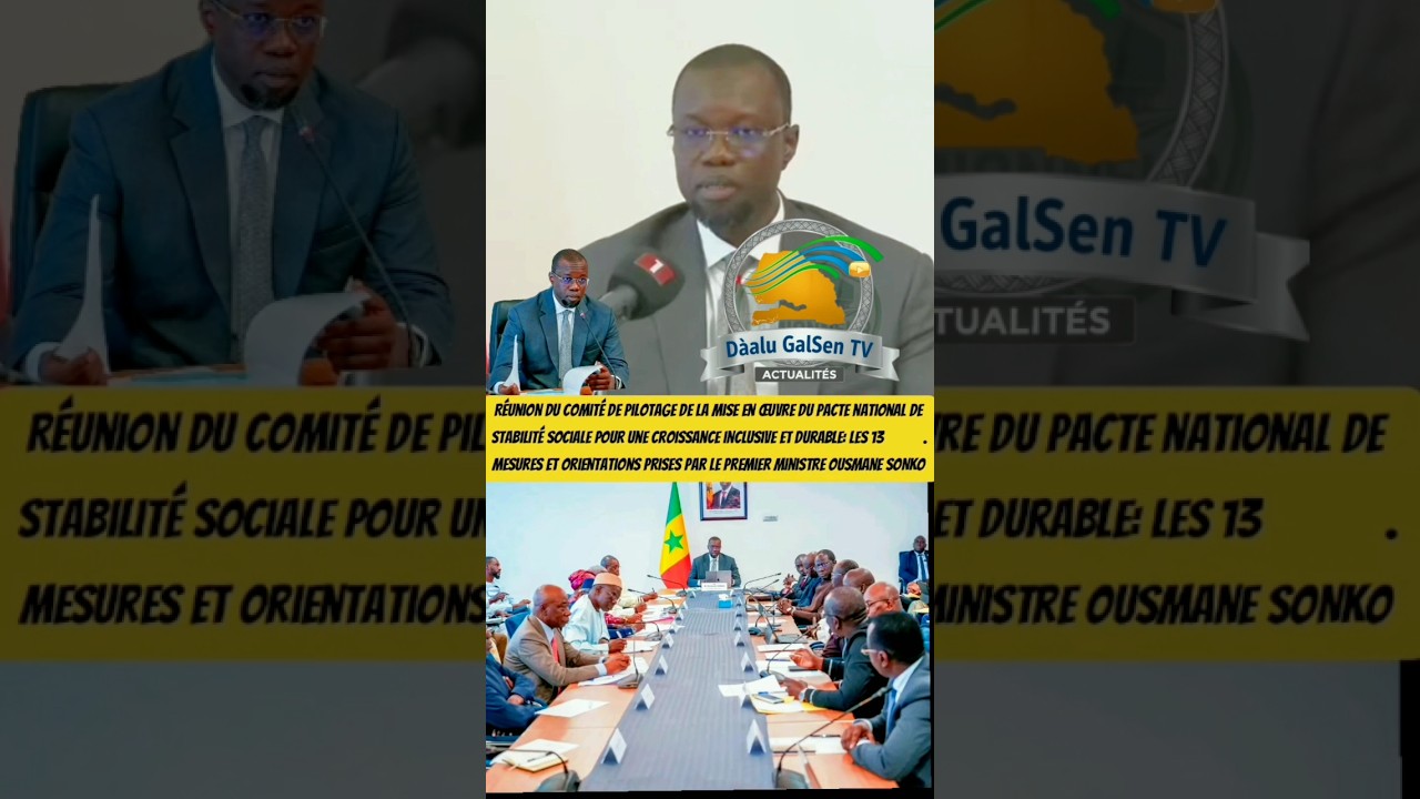Ousmane Sonko sur le pacte de stabilit&eacute; nationale