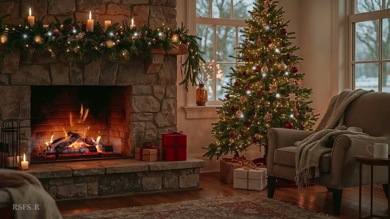 Cabin Rain Fireplace Ambience for Deep Sleep | No Thunder LIVE