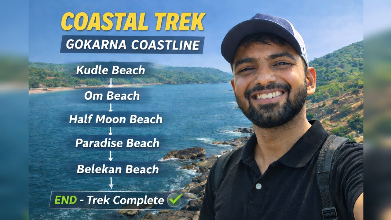 Gokarna Beach Trek Full Guide | Kudle to Belekan Beach Trek Route, Distance, Map & Travel Guide