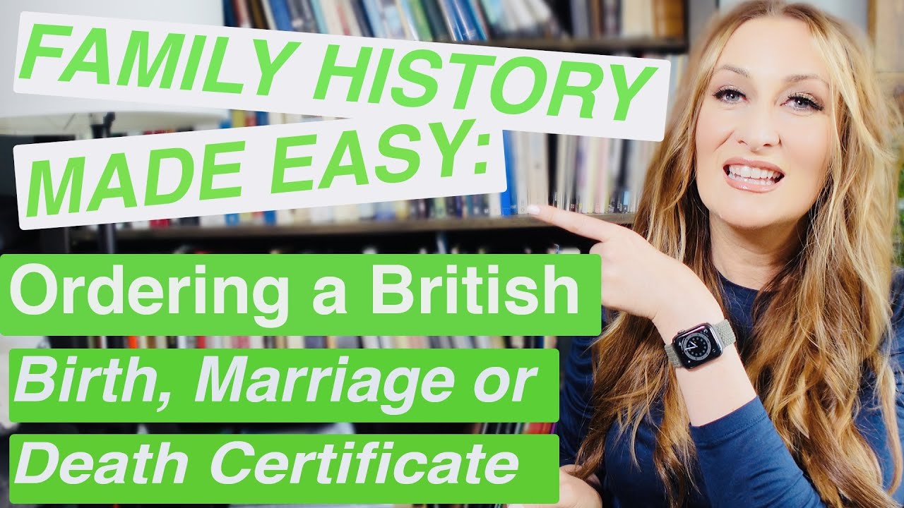 How to Find and Order a Birth, Marriage or Death Certificate for your Family Tree