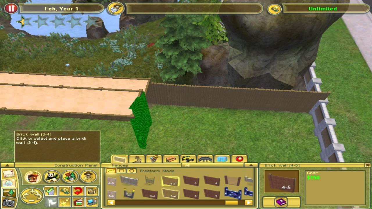 Zoo Tycoon 2 - Tutorial - Snow Leopard Exhibit