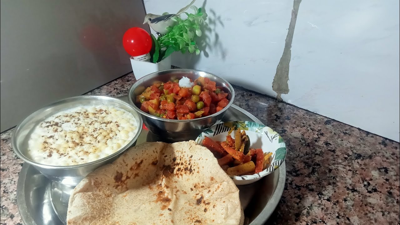 chatpati Aalu gajar matar ki sabji😋👌🏻