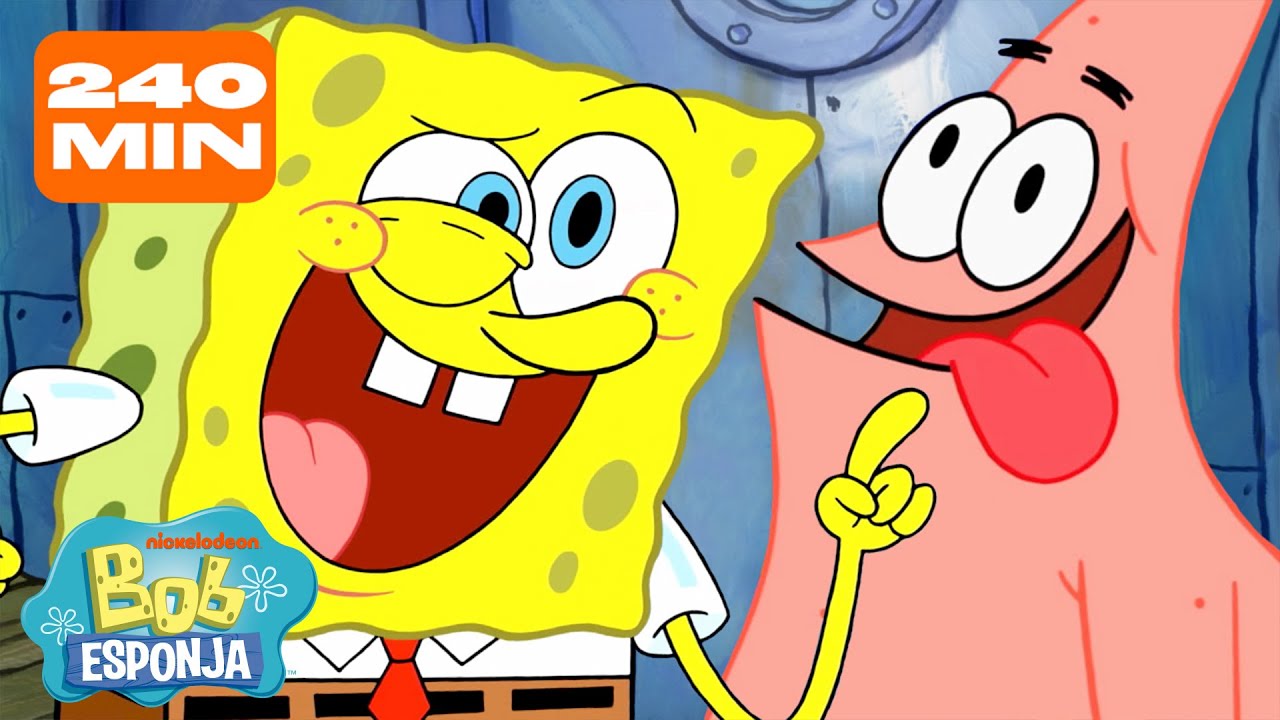 Bob Esponja & Patrick Sendo Uma Dupla Cômica por 4 HORAS Seguidas 🧽⭐ | Bob Esponja em Português