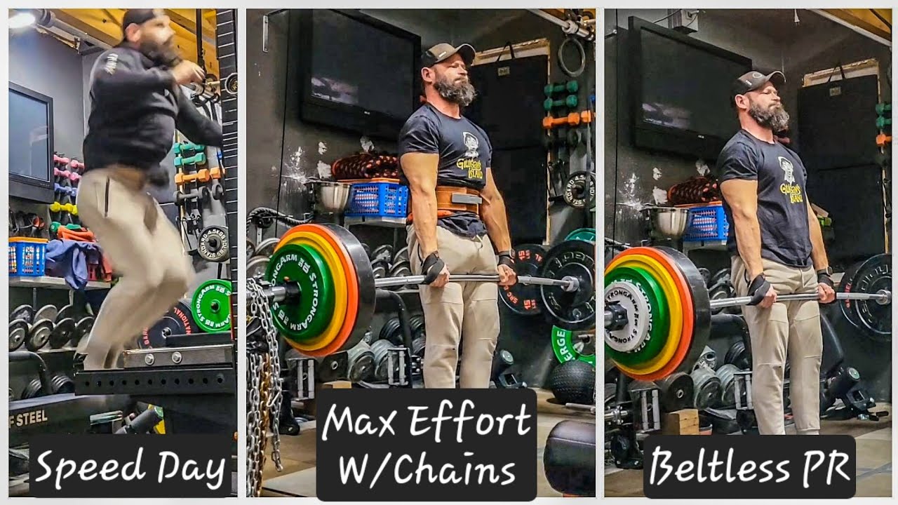 День скорости, день становой тяги с максимальным усилием и цепями + бонусный день становой тяги с...