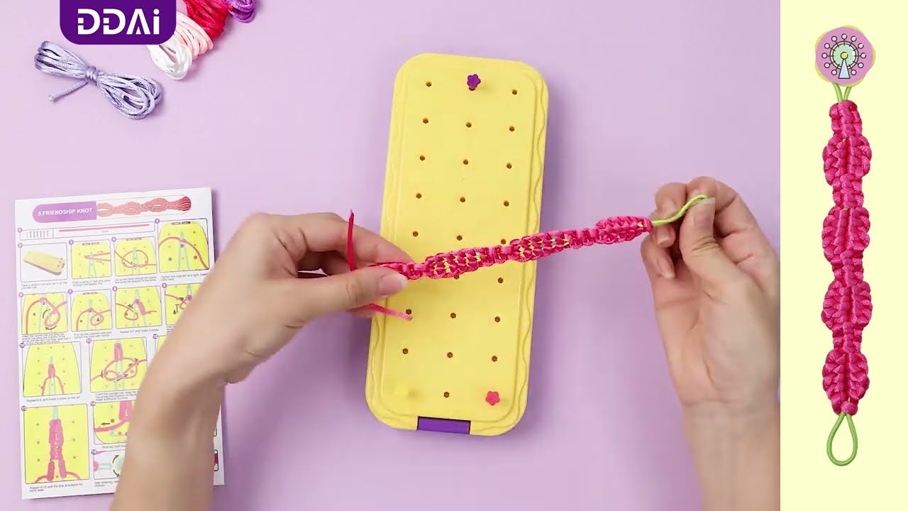 FRIENDSHIP KNOT #DIYbracelettutorial #friendshipbracelet #braceletmaking #diycrafts #ddaitoys